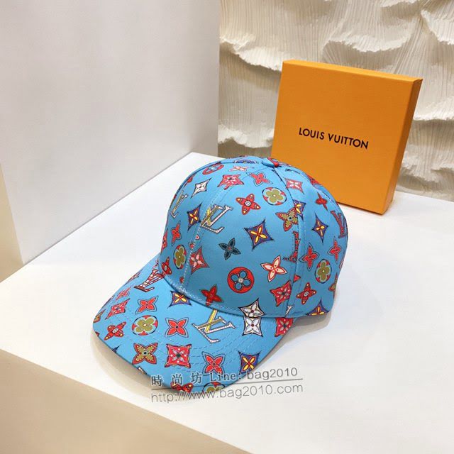 LV男女同款帽子 路易威登新款印花棒球帽鴨舌帽  mm1218